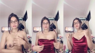 Dress Merah Bugil Kak Cala Mainin Nenen Hot51 145973